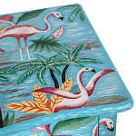 Комод с росписью Розовый фламинго L.XV CHEST OF DRAWERS Flowers with Flamingo варинант исполнения - 4 | Loft Concept в Барнауле