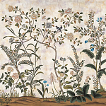 Обои ручная роспись Siam White Metal варинант исполнения - 1 | Loft Concept в Барнауле