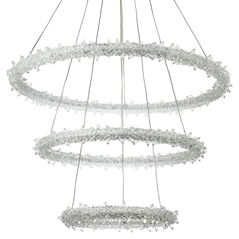Многоярусная кольцевая люстра с хрустальным декором Gilbertine Crystals Ring Chandelier Прозрачный Латунь Многоярусная кольцевая люстра с хрустальным декором Gilbertine Crystals Ring Chandelier Прозрачный Латунь в Барнауле | Loft Concept