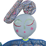 Кукла из одежды и павлопосадских платков Rusalka Blue Jeans 2 варинант исполнения - 2 | Loft Concept в Барнауле