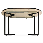 Стол обеденный раздвижной со столешницей бежевый мрамор Magali варинант исполнения - 3 | Loft Concept в Барнауле