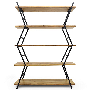 Стеллаж Industrial Zigzag Light Wood