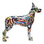 Статуэтка Graffiti Great Dane Поп-Арт варинант исполнения - 2 | Loft Concept в Барнауле
