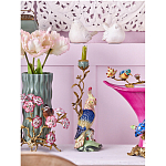 Подсвечник в образе попугая из фарфора с бронзовыми элементами Eden Garden варинант исполнения - 2 | Loft Concept в Барнауле