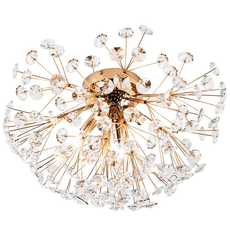 Потолочный светильник Crystal Dandelions Ceiling Lamp Прозрачный Глянцевое золото Потолочный светильник Crystal Dandelions Ceiling Lamp Прозрачный Глянцевое золото в Барнауле | Loft Concept