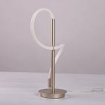 Настольная лампа белым изогнутым плафоном на круглой подставке Luke Lampco Tracer Lamp варинант исполнения - 8 | Loft Concept в Барнауле