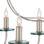 Люстра серебряного цвета с изогнутыми элементами каркаса Twisted Iron Chandelier варинант исполнения - 2 | Loft Concept в Барнауле