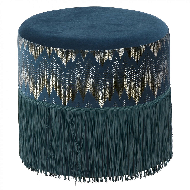 Пуф Fringe Blue Синий Пуф Fringe Blue Синий в Барнауле | Loft Concept