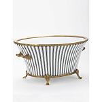 Кашпо Black white stripe варинант исполнения - 2 | Loft Concept в Барнауле