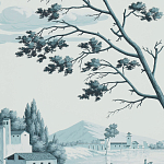 Обои ручная роспись Views of Italy Mare Verde варинант исполнения - 3 | Loft Concept в Барнауле