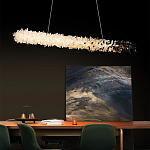 Люстра линейная светодиодная из необработанных кристаллов Mountain Comet варинант исполнения - 4 | Loft Concept в Барнауле