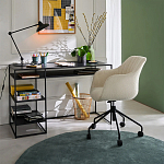 Вращающееся кресло с обивкой букле Boucle Office Chair варинант исполнения - 5 | Loft Concept в Барнауле