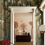 Обои ручная роспись Redwoods Sequoia on Sterling Silver gilded paper варинант исполнения - 2 | Loft Concept в Барнауле