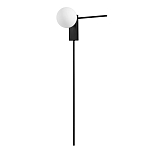 Бра с белым шарообразным плафоном и черным минималистичным каркасом Direct Rays варинант исполнения - 1 | Loft Concept в Барнауле