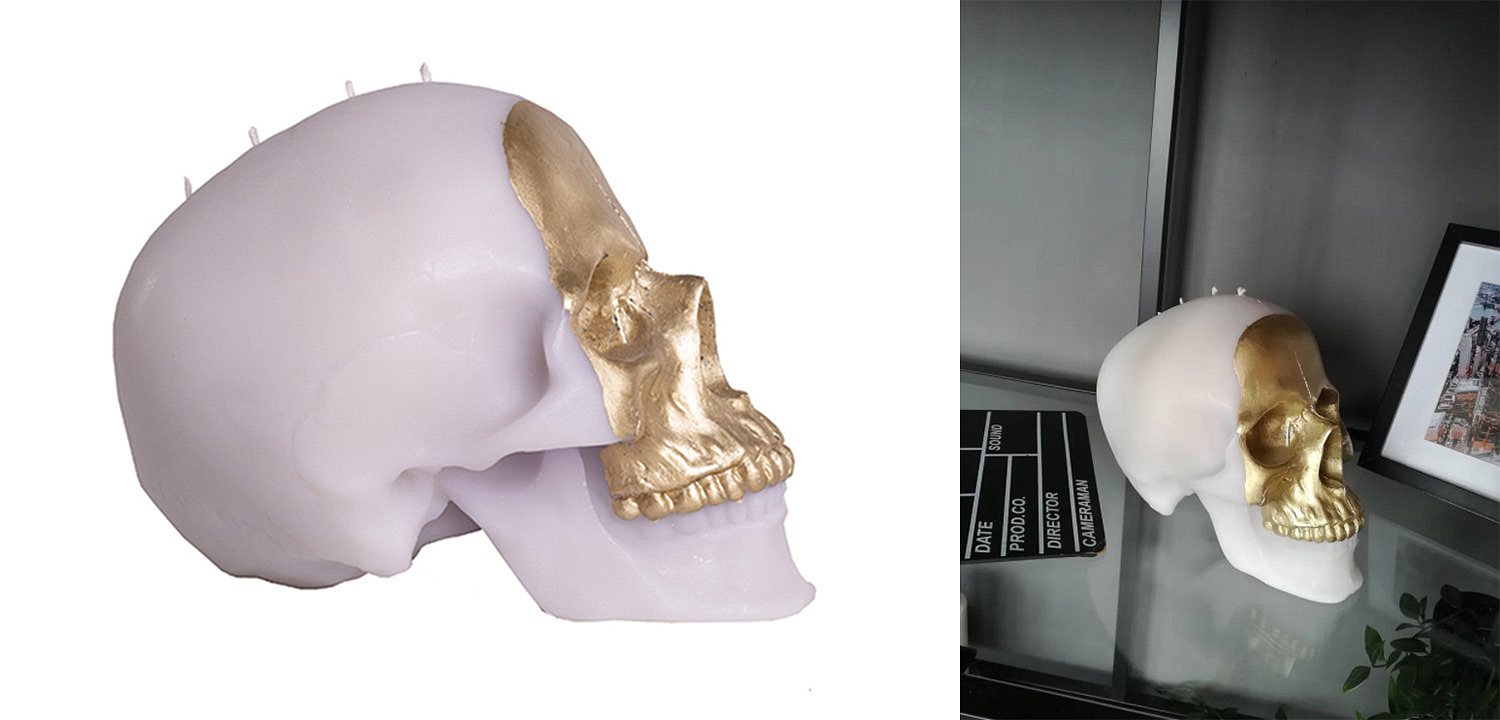 Свеча Gold Skull Свеча Gold Skull - Loft-Concept в Барнауле