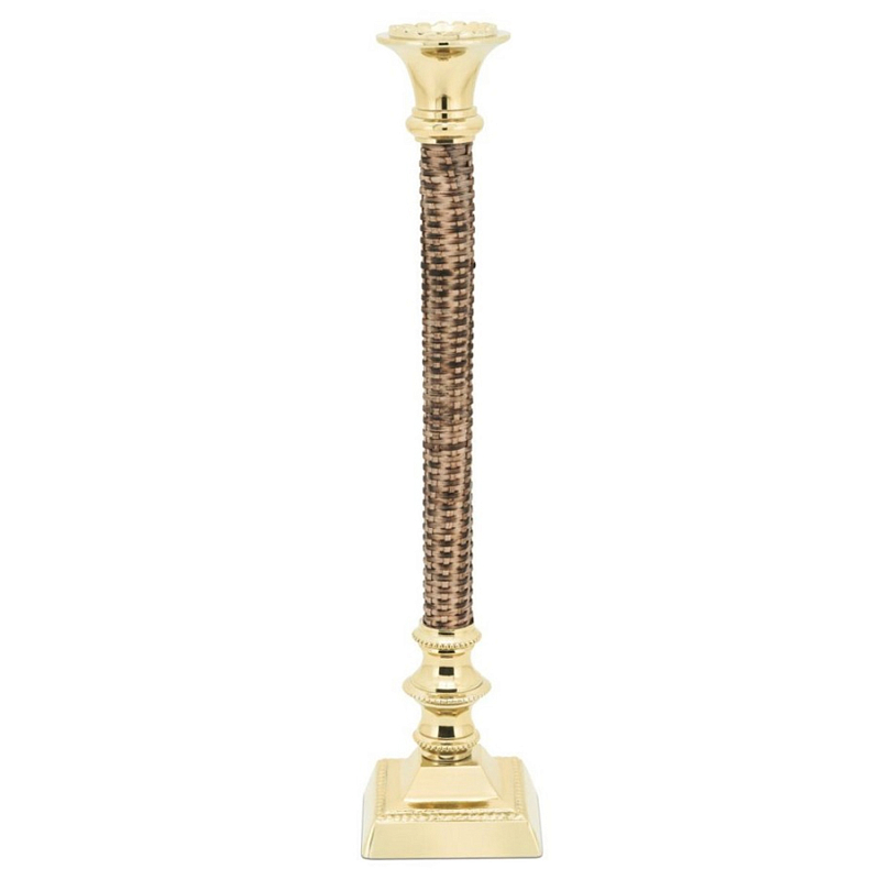 Подсвечник Candleholder Hermiwicker Коричневый Золотой в Барнауле | Loft Concept 