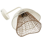 Бра с сетчатым металлическим абажуром Beige Gold Mesh Lampshade варинант исполнения - 4 | Loft Concept в Барнауле
