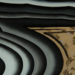 Дизайнерский комод с 4-мя дверцами в черно-золотых тонах Calista варинант исполнения - 1 | Loft Concept в Барнауле