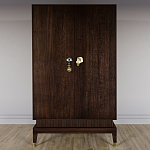 Платяной шкаф Elsa Dreams Walnut с 2-мя фасадами варинант исполнения - 3 | Loft Concept в Барнауле