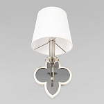 Бра с белым текстильным абажуром и фигурным основанием с зеркальной вставкой Vitorino варинант исполнения - 22 | Loft Concept в Барнауле