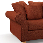 Мебельная ткань Шенилл терракотовый цвет 138 см T4-44 варинант исполнения - 5 | Loft Concept в Барнауле