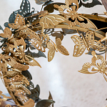 Зеркало круглое в металлической раме украшенной фигурами бабочек Butterflies варинант исполнения - 3 | Loft Concept в Барнауле