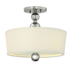 Потолочный светильник с белым цилиндрическим плафоном и шарообразными деталями Hinkley варинант исполнения - 1 | Loft Concept в Барнауле