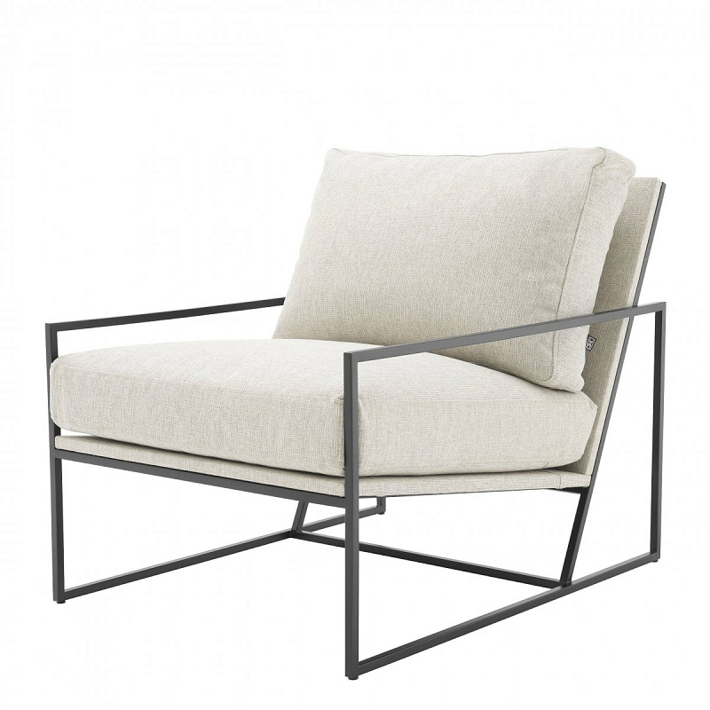 Кресло Eichholtz Chair Rowen Молочный Темная бронза Кресло Eichholtz Chair Rowen Молочный Темная бронза в Барнауле | Loft Concept