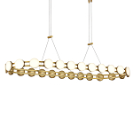 Люстра овальная с круглыми светодиодными источниками света Maxine Light варинант исполнения - 2 | Loft Concept в Барнауле