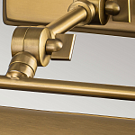 Светильник для картин цвета состаренная латунь с широким плафоном на прямоугольном основании Elstead Lighting варинант исполнения - 10 | Loft Concept в Барнауле