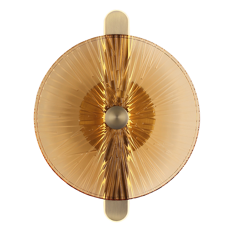 Бра с круглым стеклянным плафоном Gingham Янтарный Мятный в Барнауле | Loft Concept 