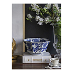 Чаша белая с синим цветочным узором Chino Dishes варинант исполнения - 3 | Loft Concept в Барнауле