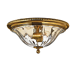 Потолочный светильник цвета латунь с прозрачным плафоном в форме чаши Hinkley варинант исполнения - 1 | Loft Concept в Барнауле