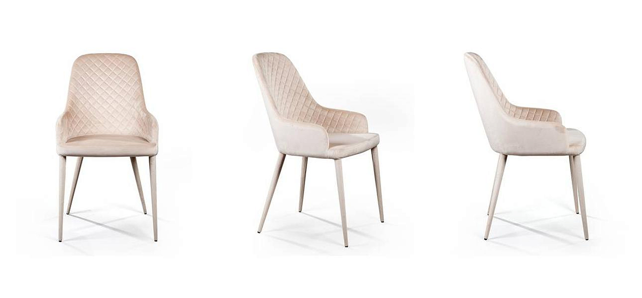 Стул Douglas Rhombus Chair Бежевый Велюр Стул Douglas Rhombus Chair Бежевый Велюр - Loft-Concept в Барнауле