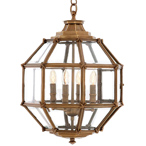 Люстра Lantern Owen Brass S