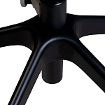 Стул с мягкой оранжевой обивкой из велюра и подъемно-поворотным механизмом на черных колесиках Harper Orange варинант исполнения - 7 | Loft Concept в Барнауле