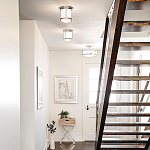 Потолочный светильник для ванных комнат со стеклянным плафоном и одной лампой Hinkley варинант исполнения - 5 | Loft Concept в Барнауле