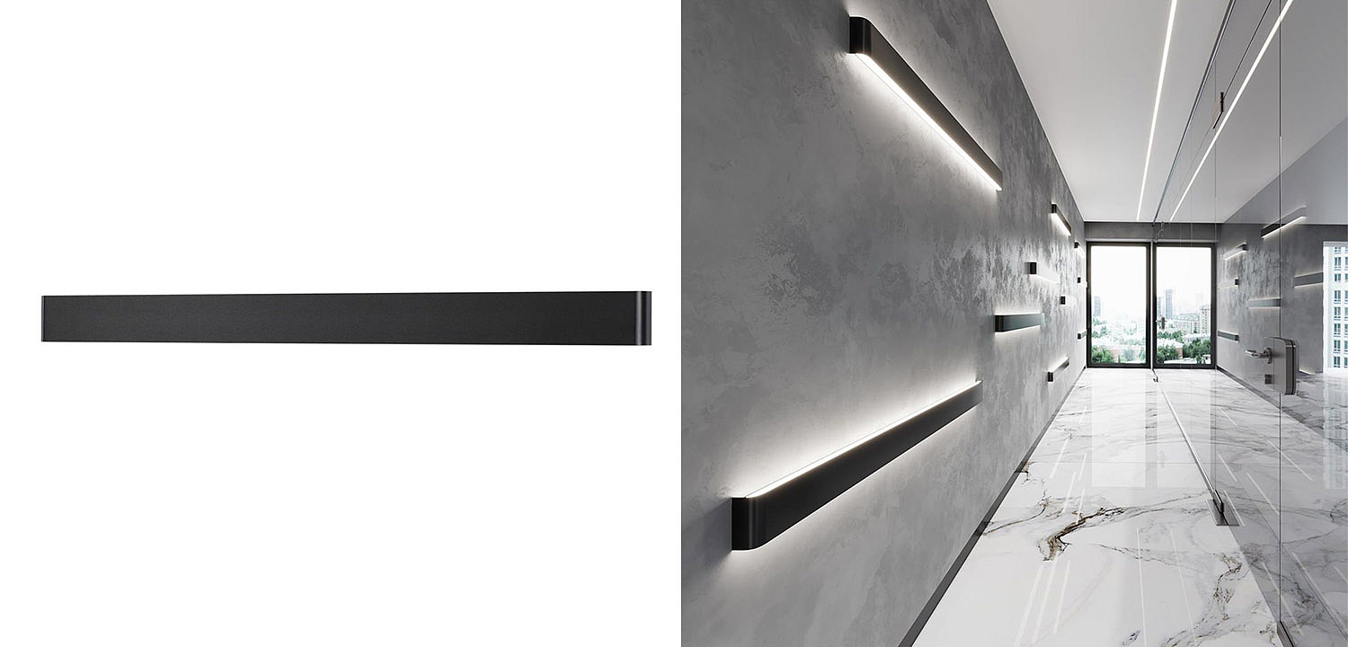 Бра Obverse Black Long Wall lamp Бра Obverse Black Long Wall lamp - Loft-Concept в Барнауле