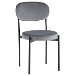 Стул с круглым сиденьем на металлическом основании ALFIE CHAIR Grey варинант исполнения - 1 | Loft Concept в Барнауле