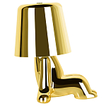 Настольная лампа фигурная цвета золото с гладким абажуром Высота 16 см Sophia варинант исполнения - 4 | Loft Concept в Барнауле