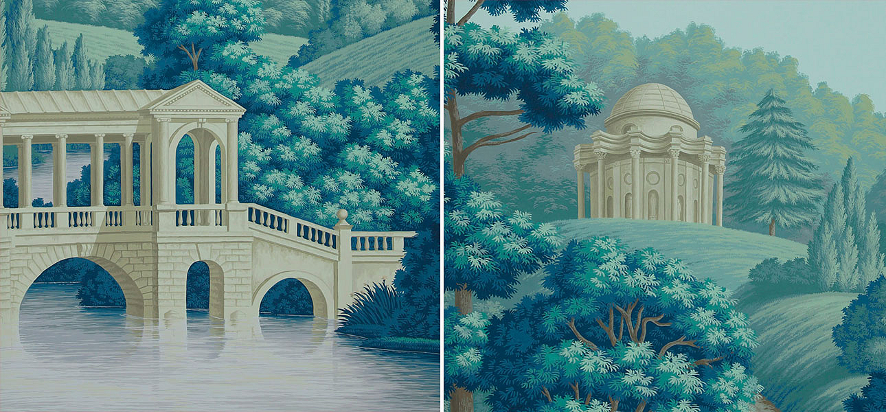 Обои ручная роспись English Landscape Special Colourway on scenic paper Обои ручная роспись English Landscape Special Colourway on scenic paper - Loft-Concept в Барнауле