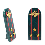 Сувенир Погон МВД из натурального камня змеевик Souvenir Epaulets варинант исполнения - 7 | Loft Concept в Барнауле
