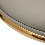 Стул бежевый из экокожи на золотых ножках Attribute of Elegance варинант исполнения - 3 | Loft Concept в Барнауле