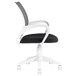 Офисное кресло с основанием из белого пластика Desk chairs Black варинант исполнения - 3 | Loft Concept в Барнауле