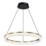 Люстра подвесная круглая светодиодная с золотым каркасом Ring Horizontal варинант исполнения - 3 | Loft Concept в Барнауле