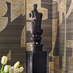 Обои ручная роспись в стиле Арт-деко Symphony Original colourway on Arkose silk dupion варинант исполнения - 3 | Loft Concept в Барнауле