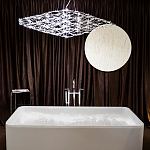 Люстра подвесная с тонкой металлической конструкцией цвета хром Quasar варинант исполнения - 7 | Loft Concept в Барнауле