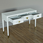 Дизайнерский Письменный стол Elsa Dreams White с тремя ящиками варинант исполнения - 4 | Loft Concept в Барнауле