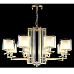 Люстра с 8-ю цилиндрическими плафонами из стекла Laurent варинант исполнения - 4 | Loft Concept в Барнауле