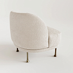 Кресло Briancon с полукруглой спинкой на металлических ножках  варинант исполнения - 1 | Loft Concept в Барнауле